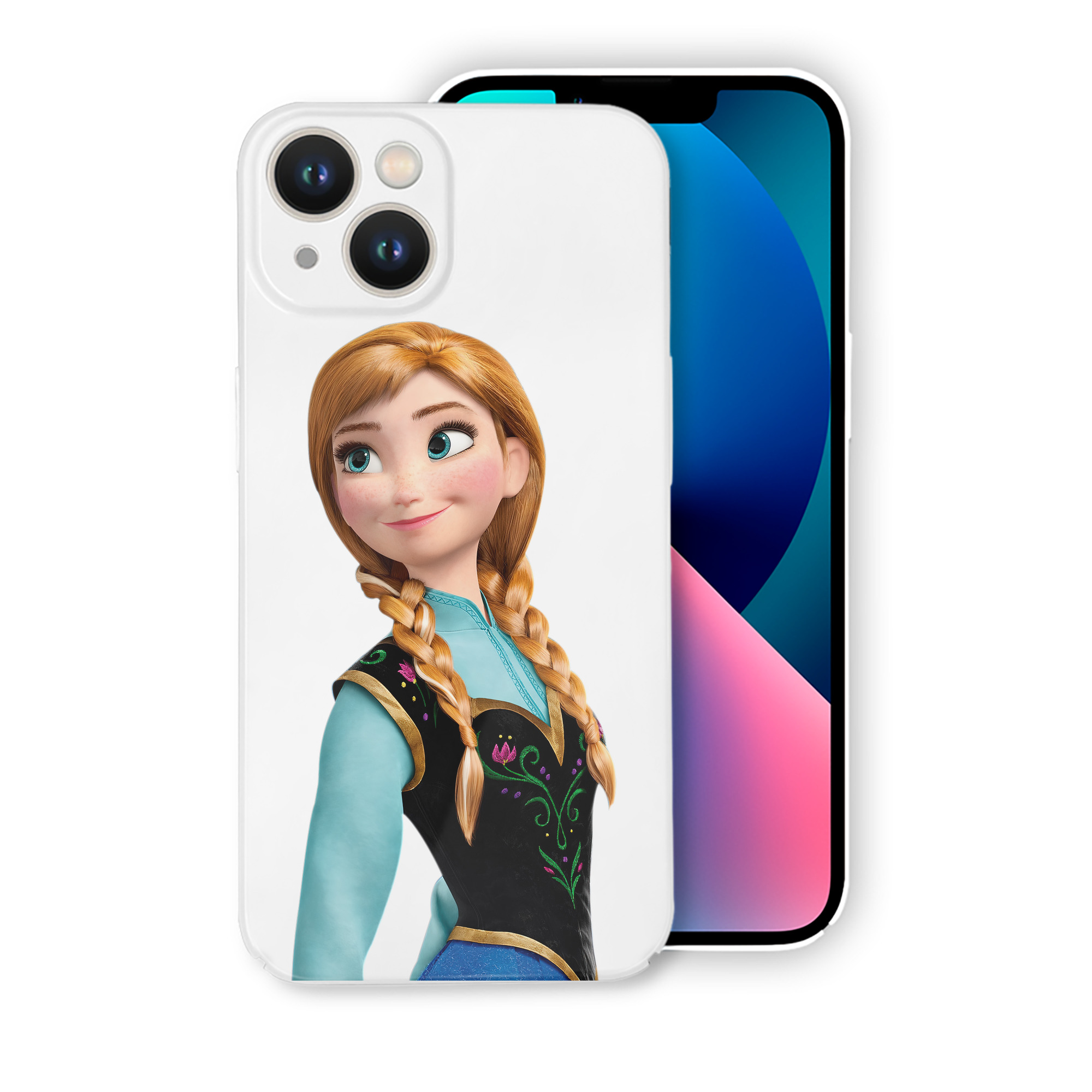 （画像用） アナと雪の女王 アンナ エルサ Frozen Anna Elsa 【iPhone 14シリーズ対応】ハードケース
